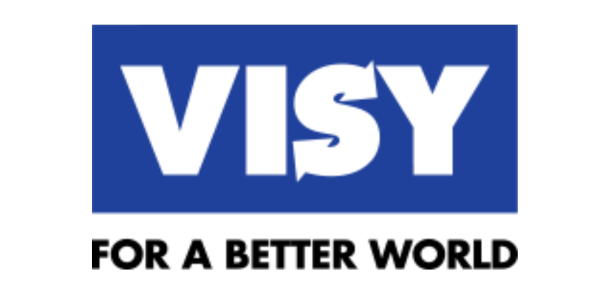 A logo for visy for a better world