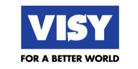 A logo for visy for a better world