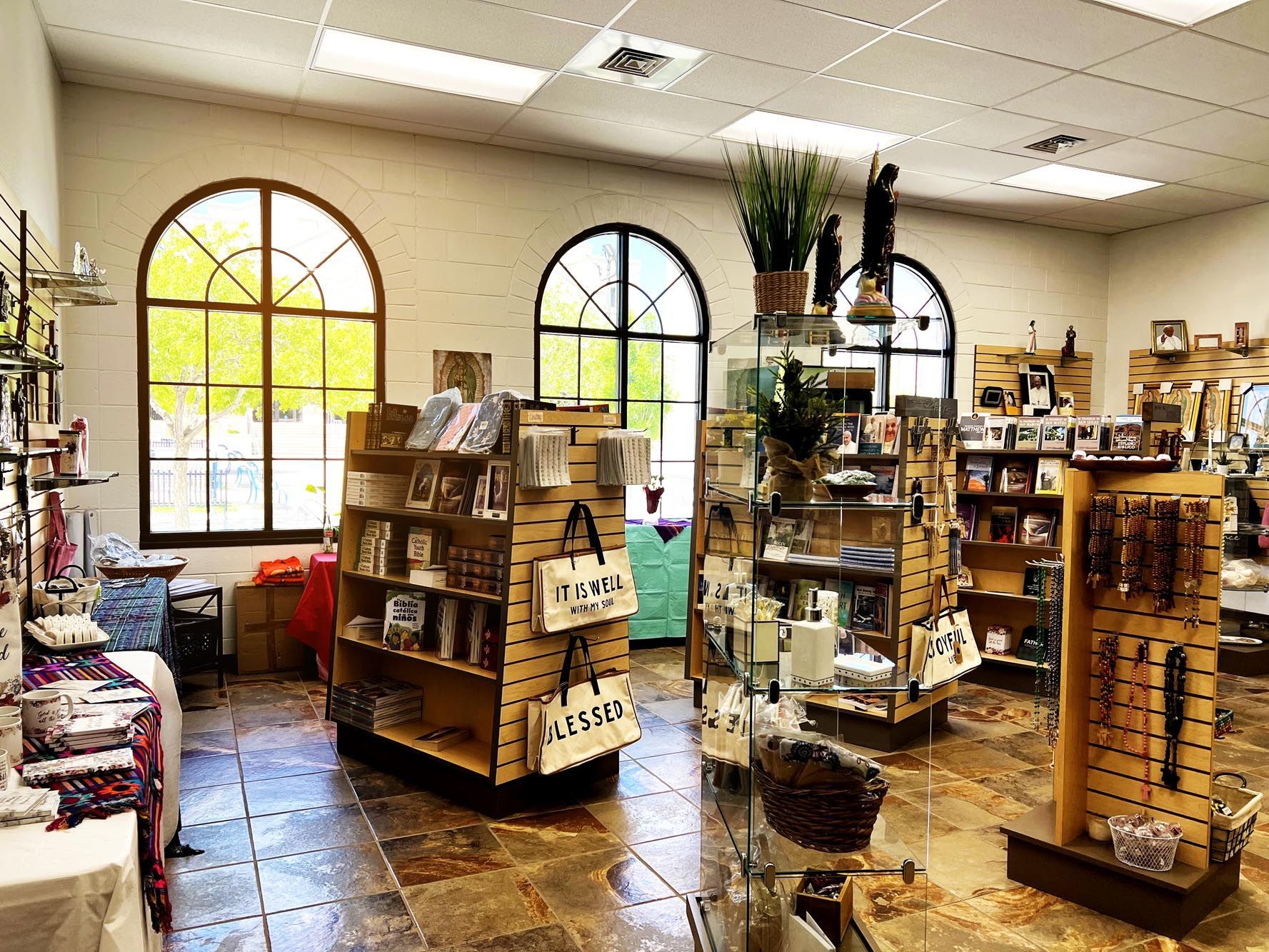 A store filled with lots of shelves and displays.