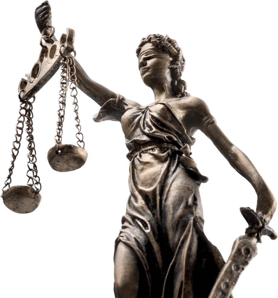 Statue of lady justice with scales of justice