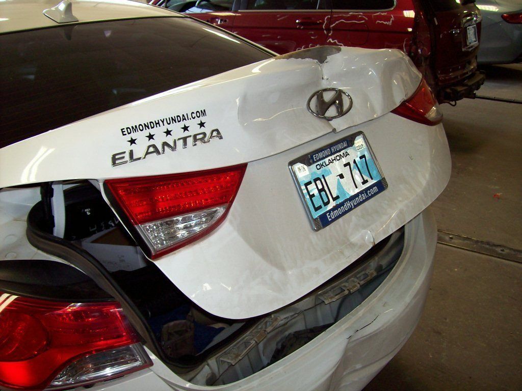 Hyundai Elantra Before — Oklahoma City, OK — Freeman Collision Center