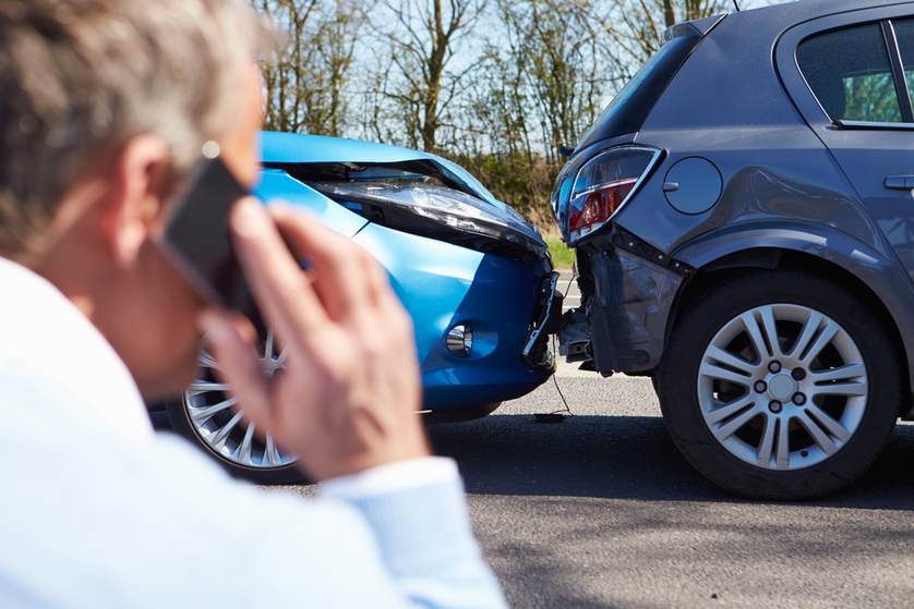 Man Reporting Car Accident — Oklahoma City, OK — Freeman Collision Center