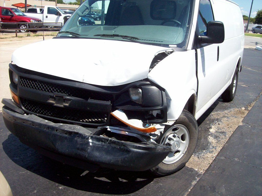 Chevrolet Van Before — Oklahoma City, OK — Freeman Collision Center