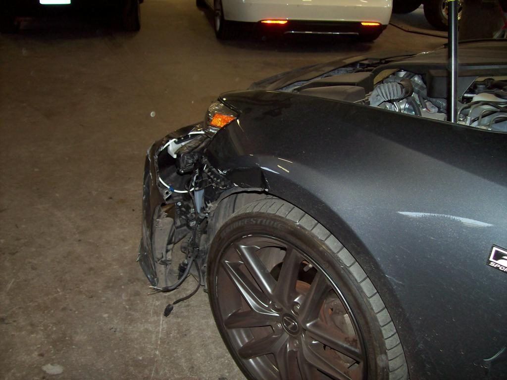 Damaged Gray Lexus Before — Oklahoma City, OK — Freeman Collision Center