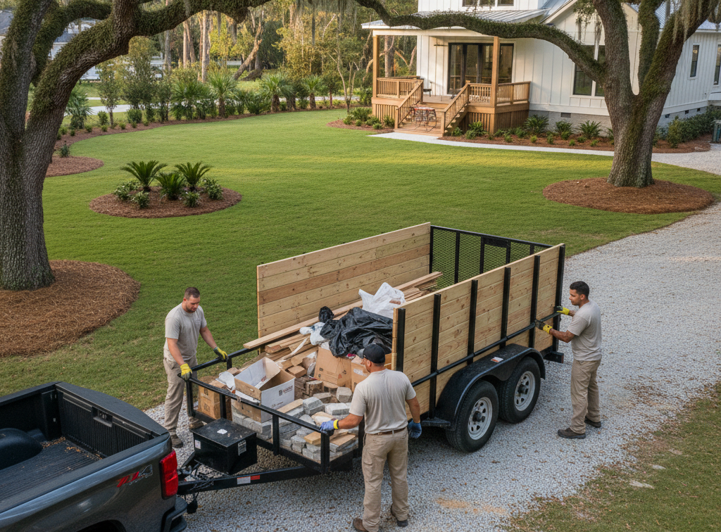 Junk crew cleans up after renovation in Hilton Head South Carolina