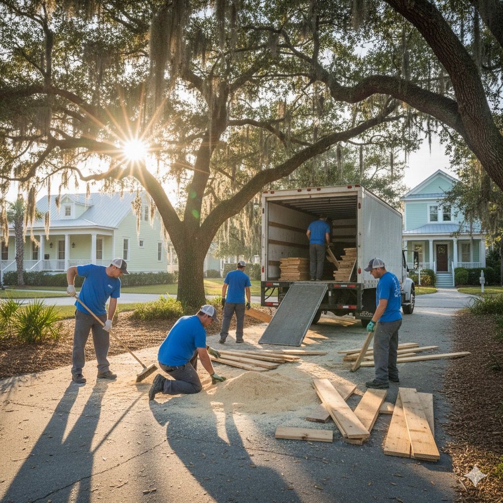 Junk pros empty a house in Bluffton