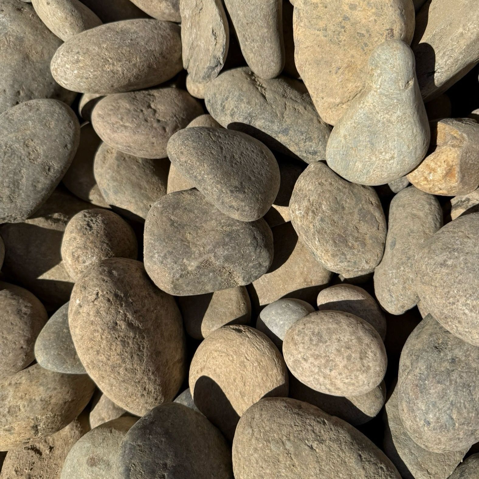 A pile of rocks is sitting on a table