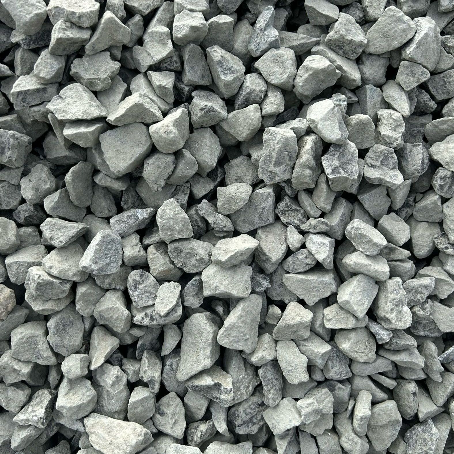 A pile of gravel is sitting on top of each other.