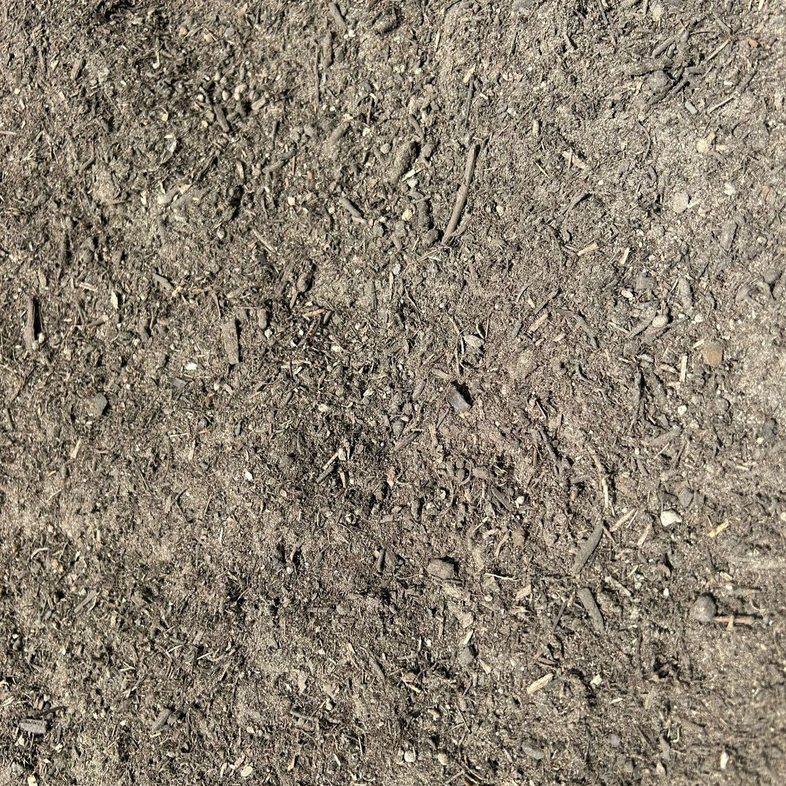 It is a close up of a pile of dirt.