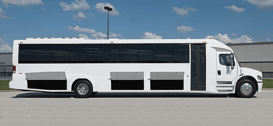 50 passenger party bus rental exterior Temecula