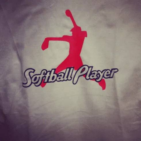 Logo Softball Player