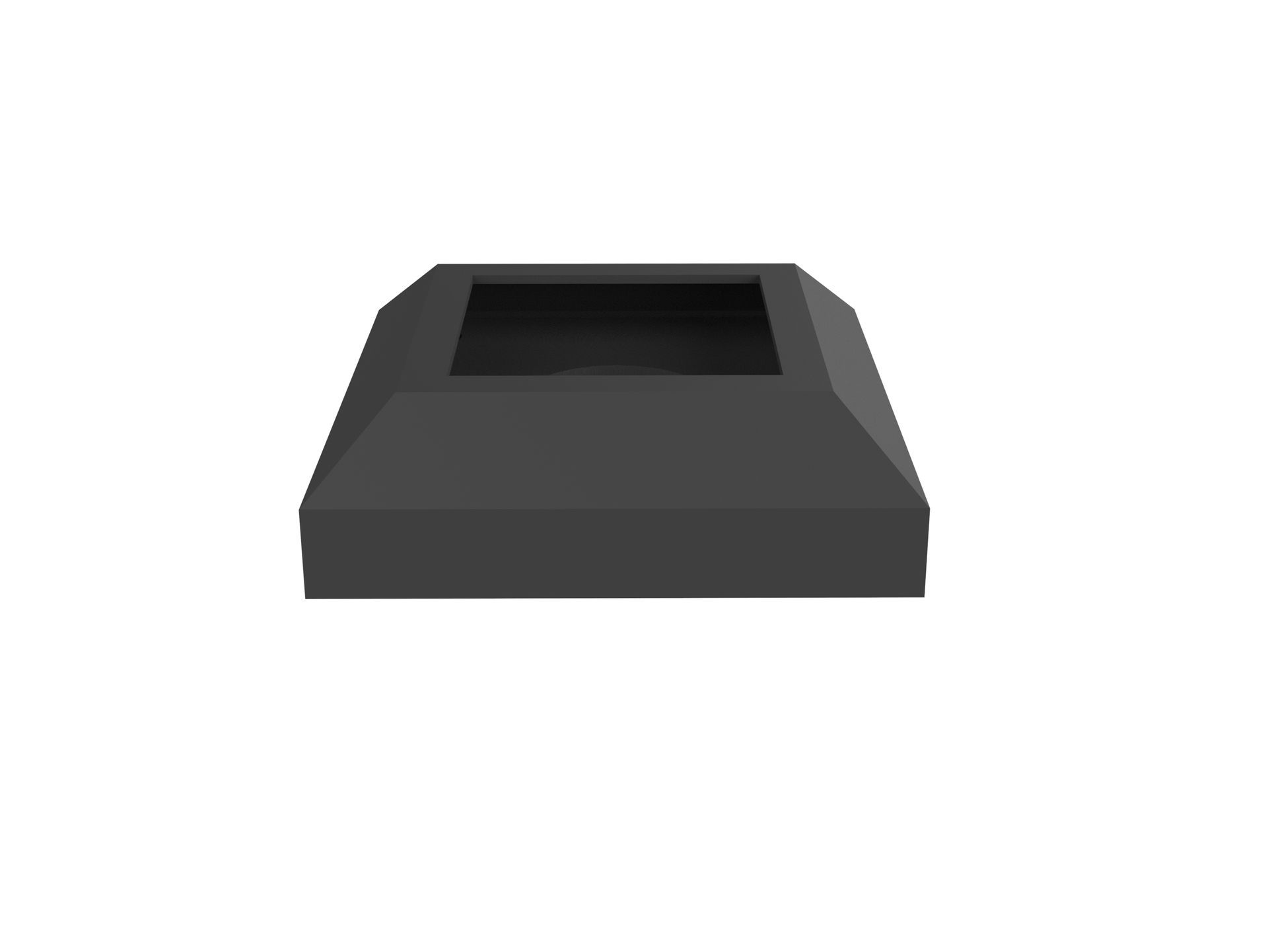 Aluminum post skirt for PrivacyPlus+ privacy panel system