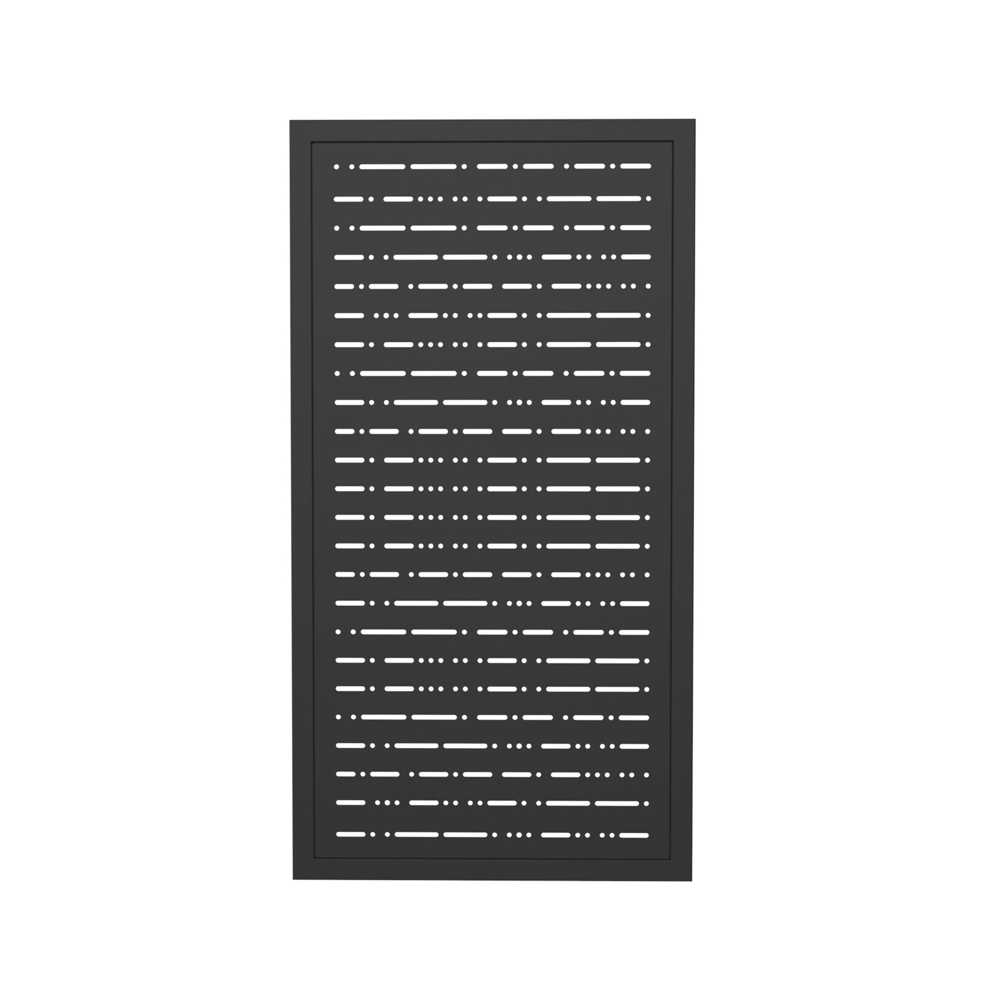 Signal aluminum privacy gate for patio or backyard access