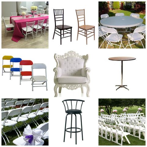 Party Table and Chairs Rental