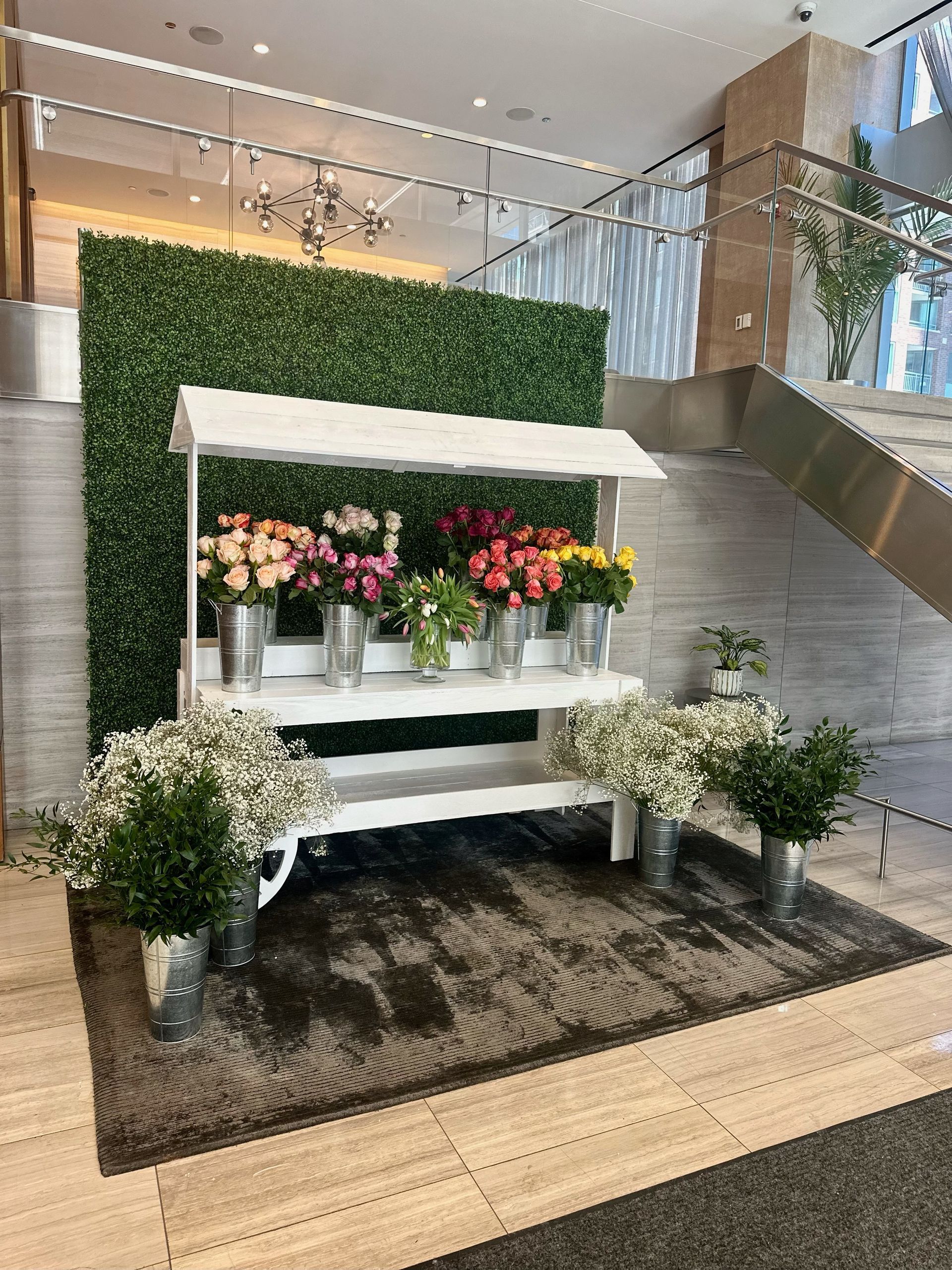flower cart for bridal shower in chicago