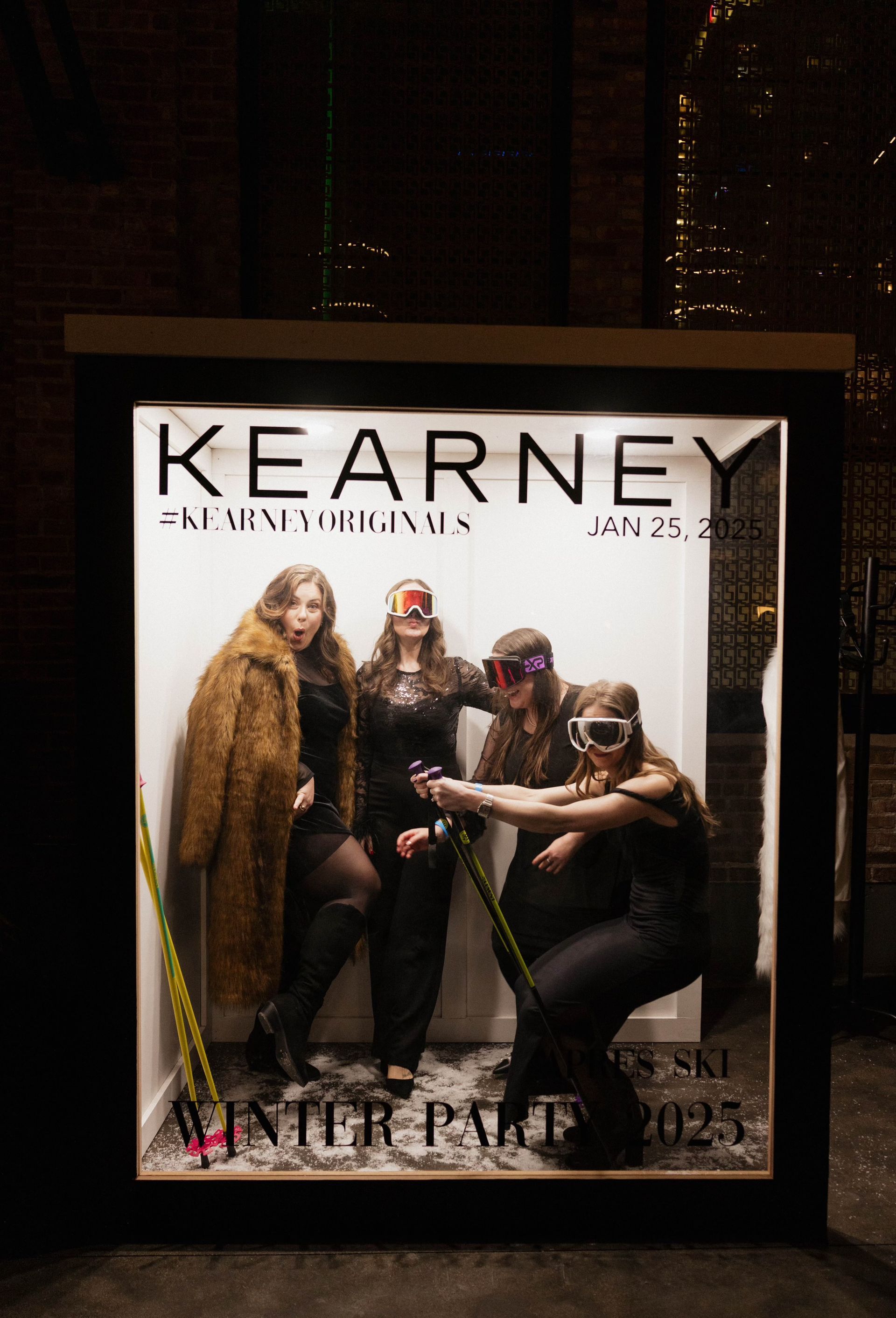 Vogue-style booth with personalized signage for events