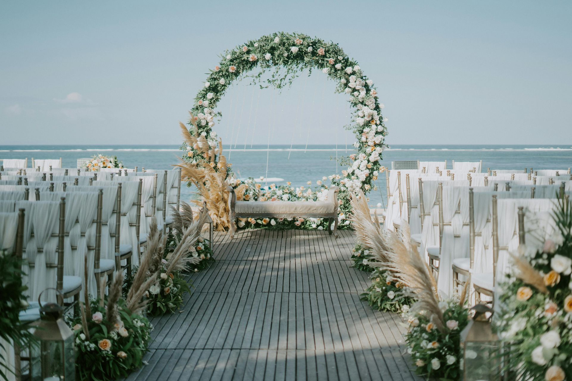 Wedding Ceremony Arches with Artificial Flowers in Chicago