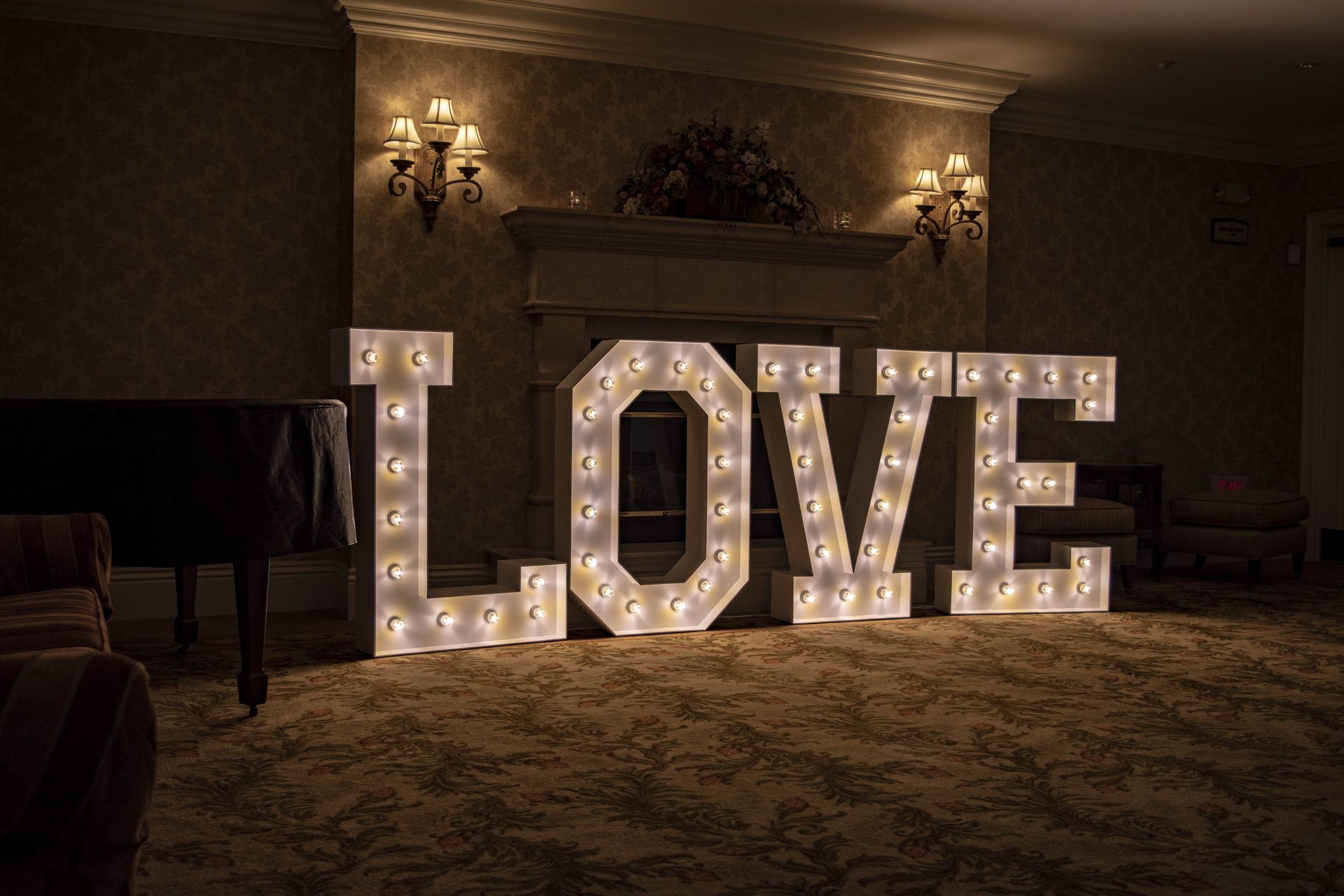 Customizable Marquee Letters for Bridal Showers Rentals in Chicago