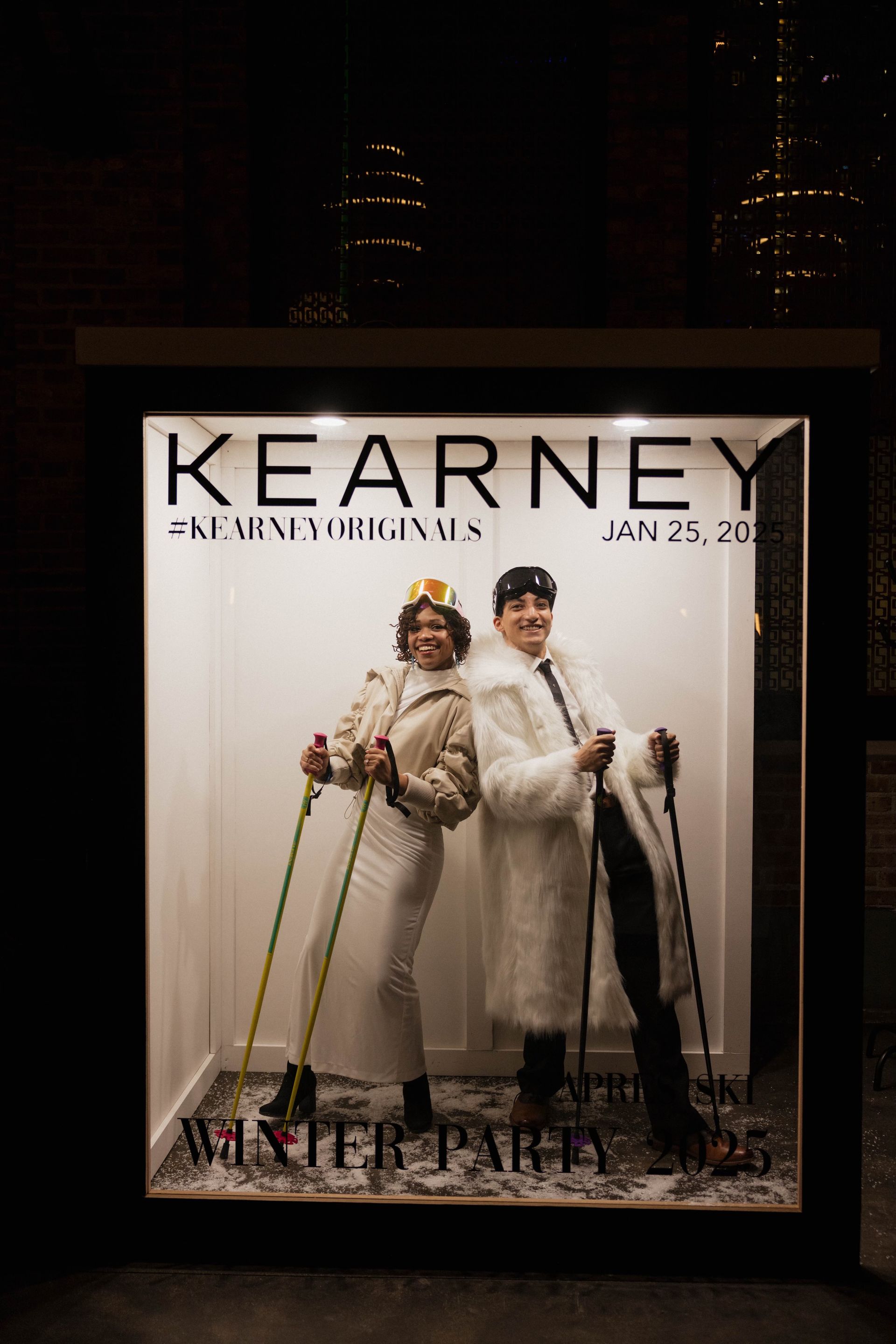 Red carpet magazine photo box backdrop at luxury event