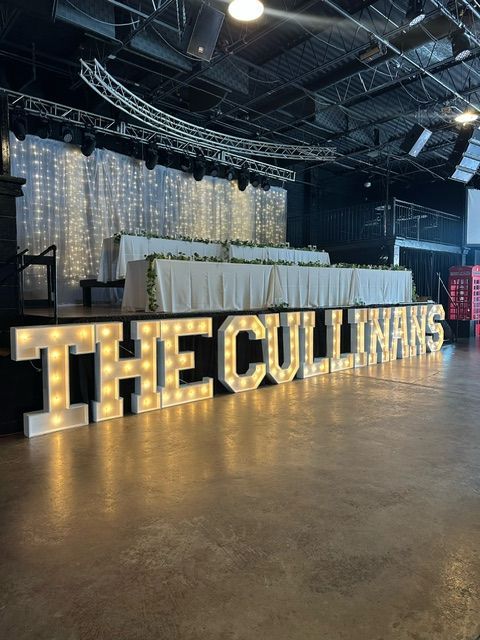 Wedding marquee letters for rent Chicago