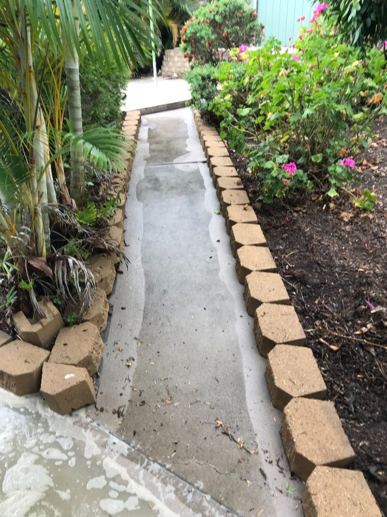 Pathway After Cleaned — Derek's Dirty Deeds In Booral, QLD