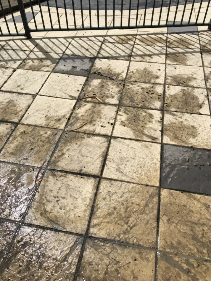 Paving During Pressure Cleaning — Derek's Dirty Deeds In Booral, QLD