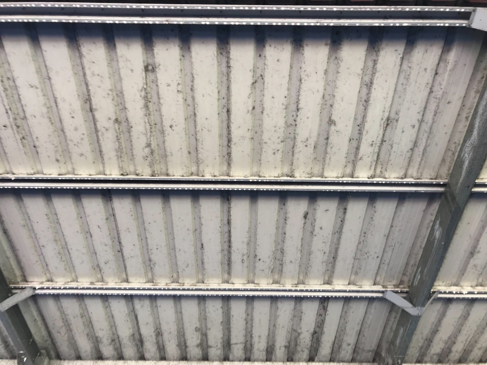 Before Cleaning Garage Roof — Exterior Cleaning in Hervey Bay