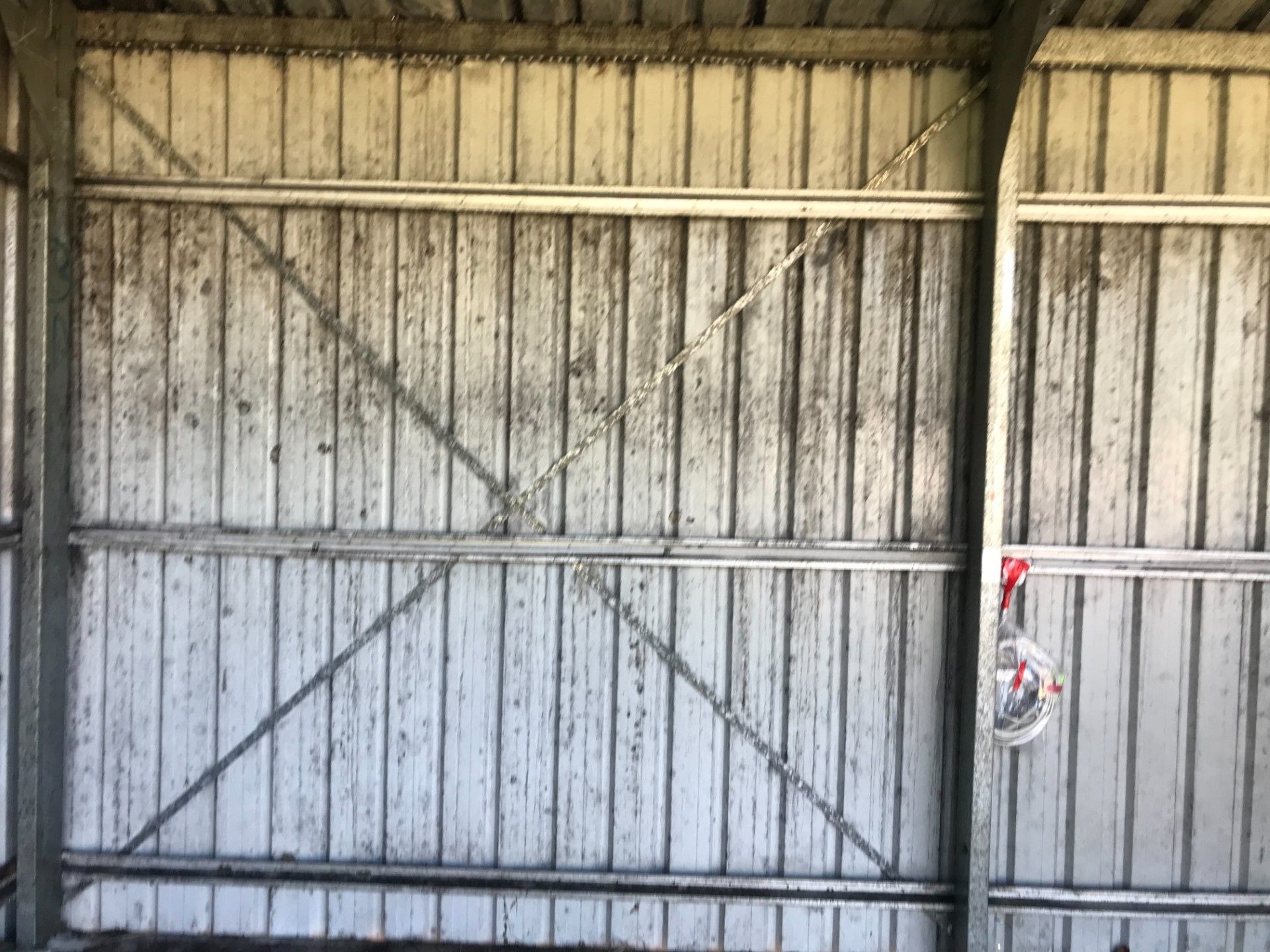 Before Cleaning Backyard Garage — Exterior Cleaning in Hervey Bay