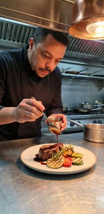 Chef at Artistas Restaurant, specialist in contemporary cuisine in the heart of Lagos, Algarve