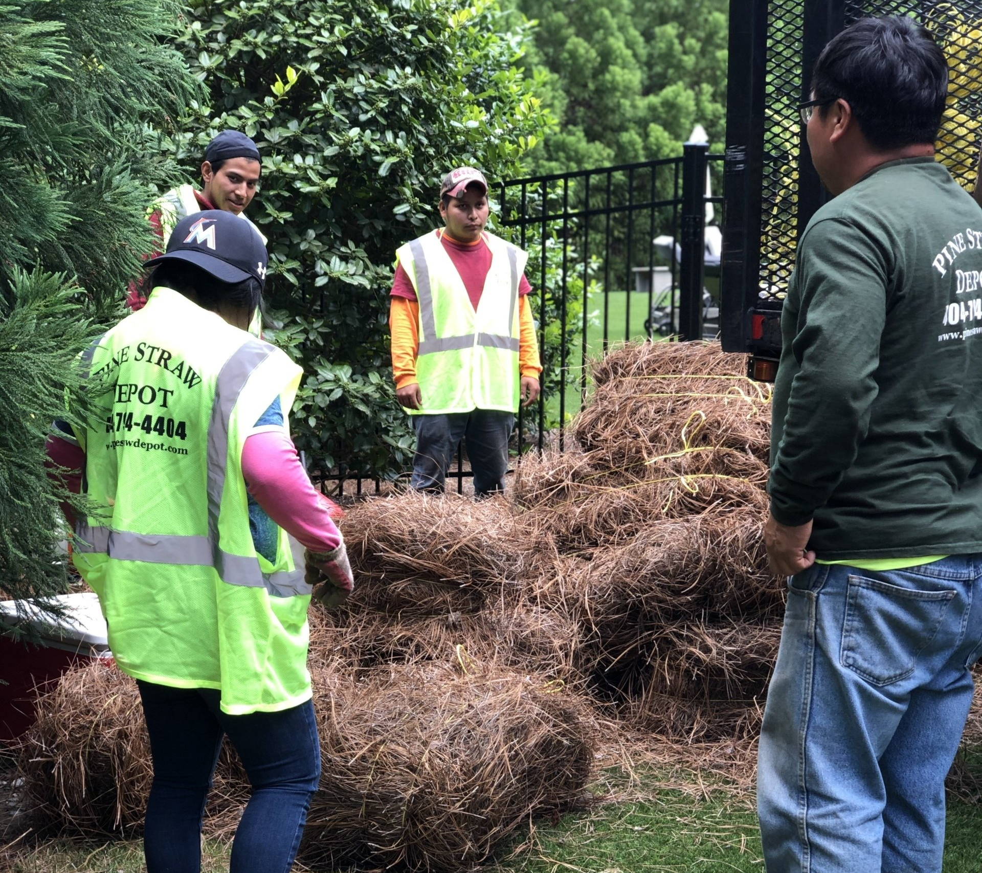 One Of The Crews — Mableton, GA — Pine Straw Depot