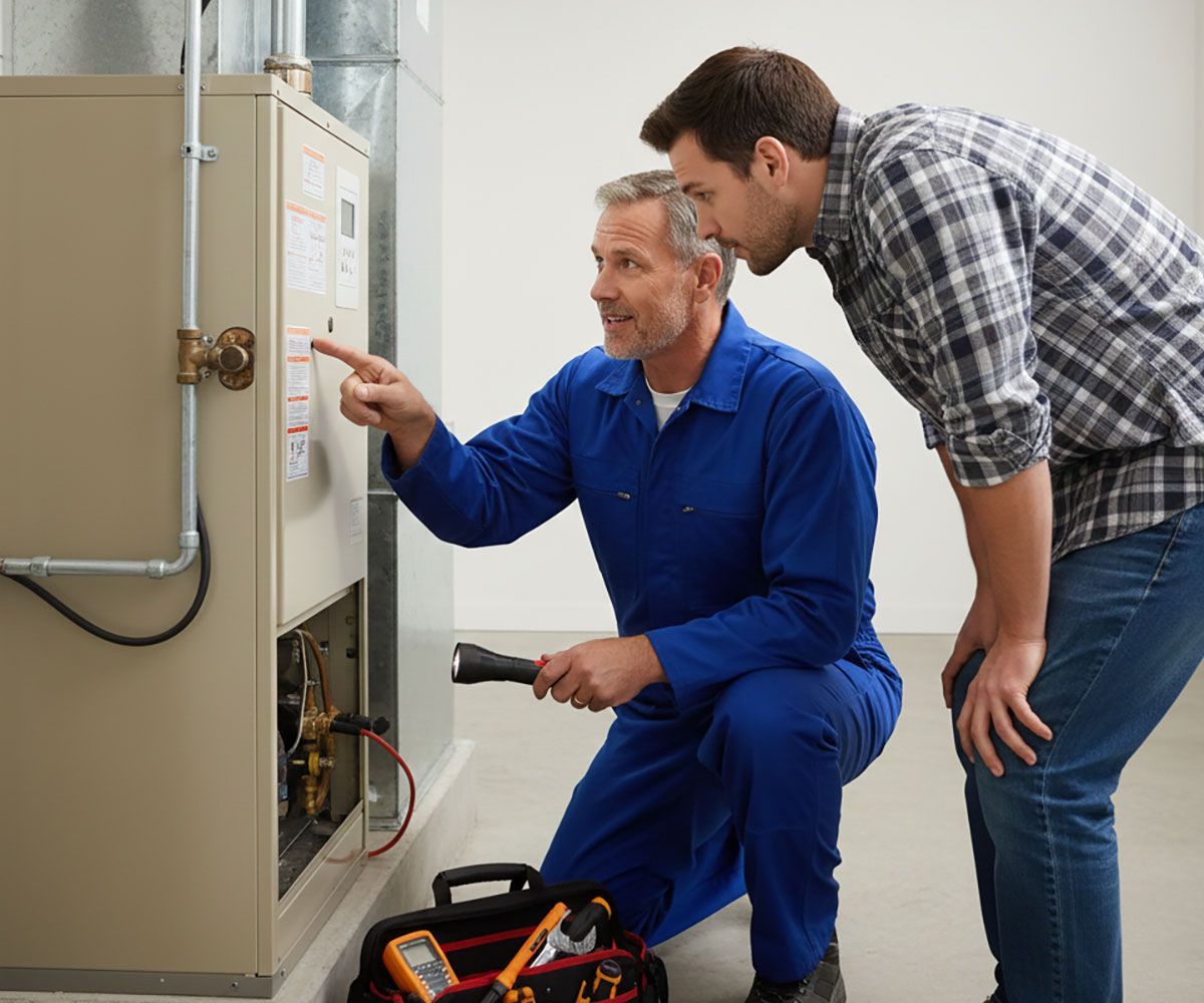 An HVAC inspection for a Cleveland, OH homeowner that is preparing his home to list for sale with Ericka Bazzo, local and experienced Northeast Ohio realtor