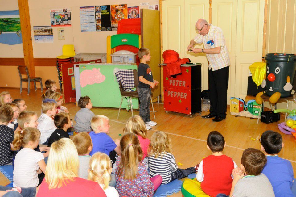 A child with a magician