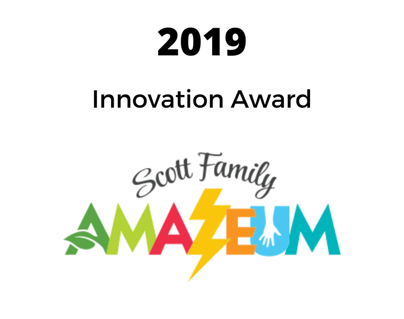 a logo for the scott family amazem innovation award