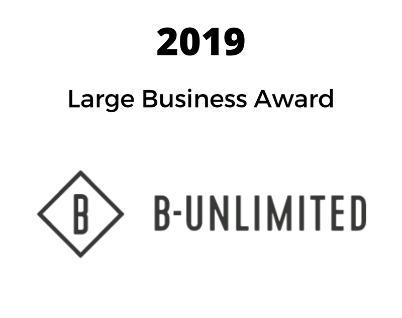 a large business award for b-unlimited in 2019