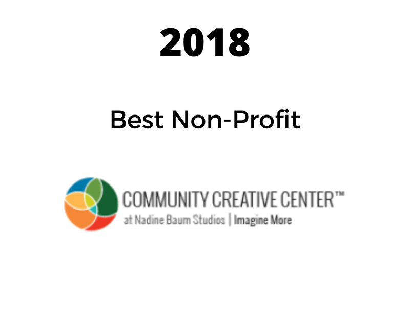 a logo for the community creative center in 2018
