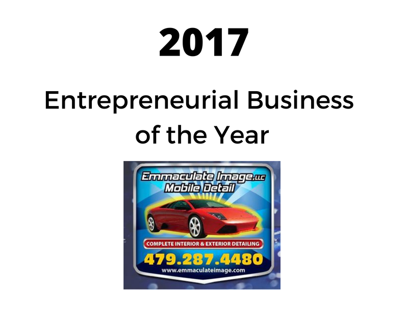a poster that says 2017 entrepreneurial business of the year