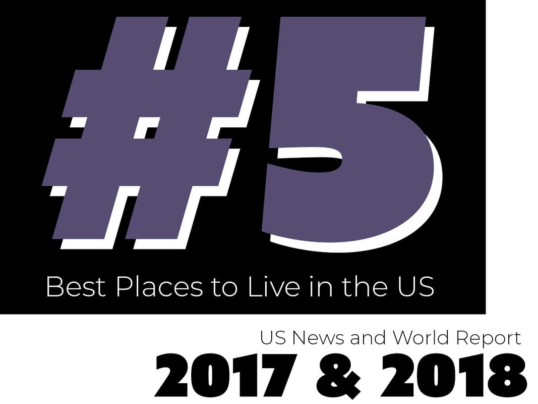 a logo for best places to live in the us