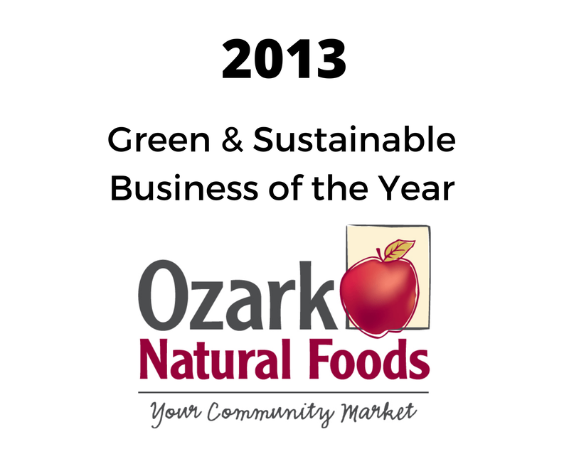 ozark natural foods is a green and sustainable business of the year