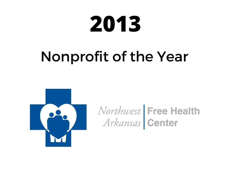 northwest arkansas free health center is the nonprofit of the year for 2013