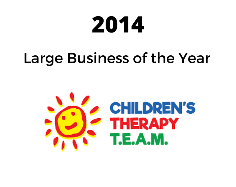 the children 's therapy team is a large business of the year
