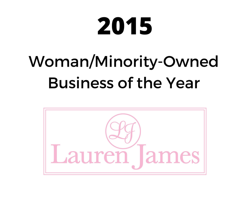 lauren james is a woman / minority owned business of the year
