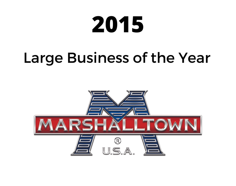 2015 large business of the year marshalltown u.s.a.