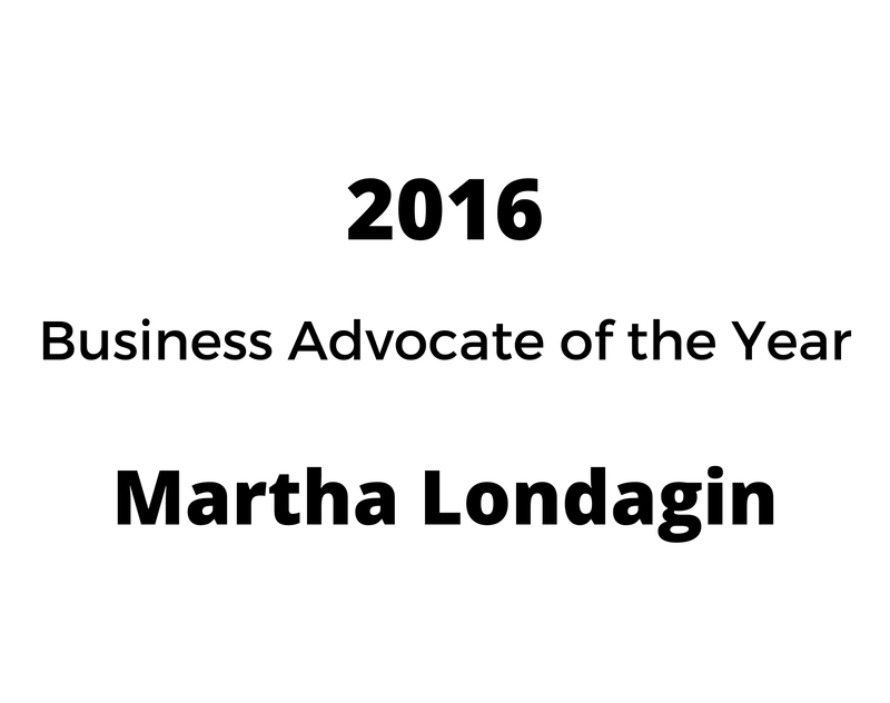 martha landagin is the business advocate of the year for 2016 .