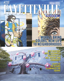 the cover of a magazine titled fayetteville winter 2010