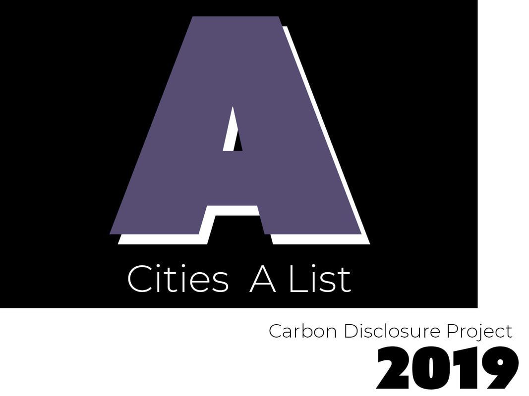 a logo for the cities a list carbon disclosure project