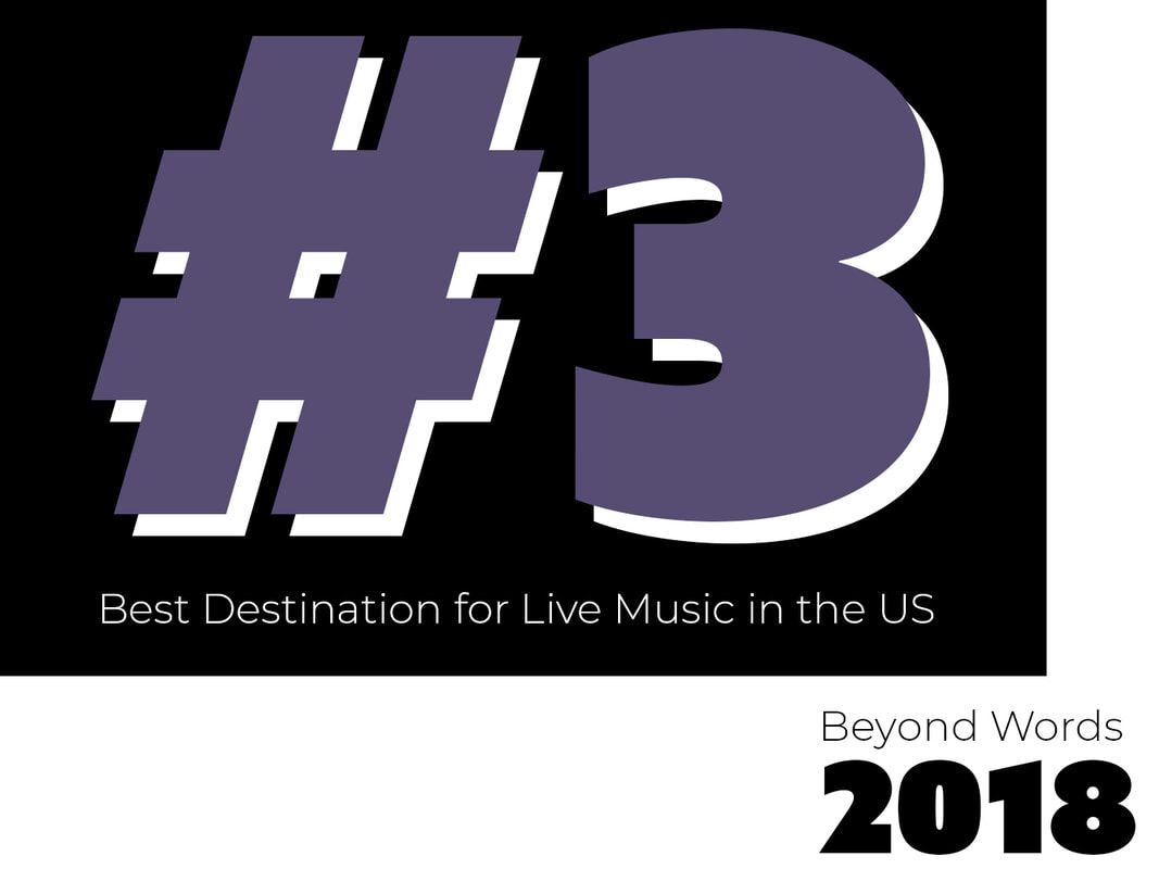 a logo for # 3 best destination for live music in the us