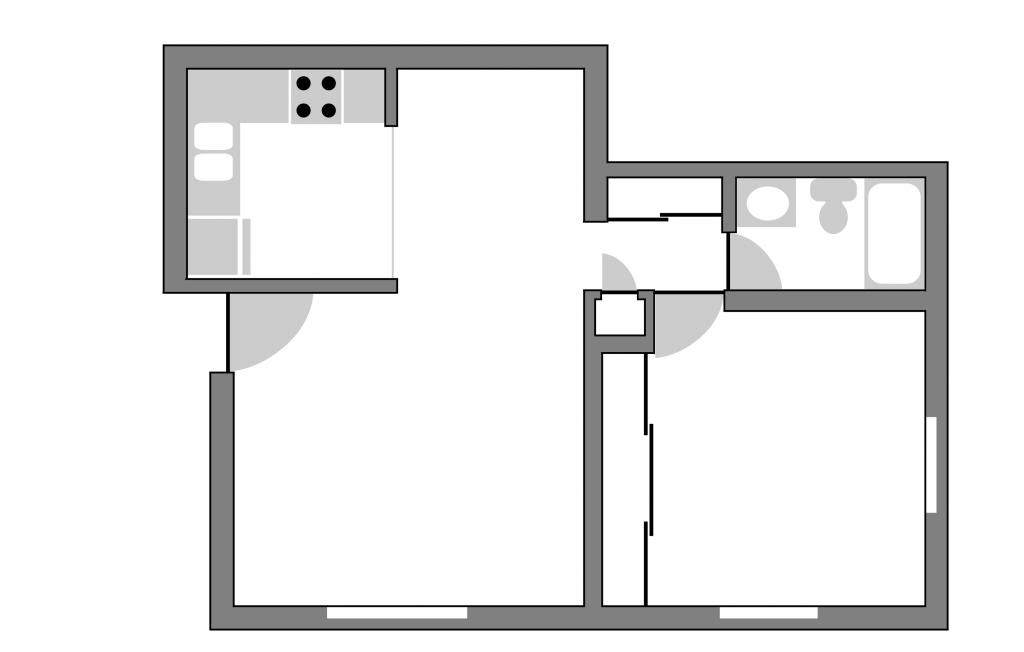 oversized 1 bedroom