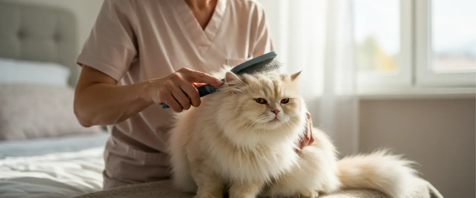 groom long-haired cats