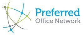 The logo for the preferred office network has a network of lines and dots.