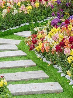 Garden with Pathway — Highland, IN — Allen Landscape in Highland, LLC